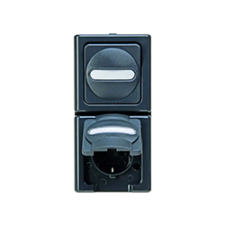 Blue Electric antraciet IP44