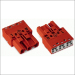 WAGO 7701313 STEKER MALE 3P 2DR ROOD