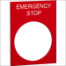 SCHNEIDER ZB2BY2330 ETIKET EMERGENCYSTOP