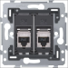 NIKO 17079267 INBOUWR 2V RJ45 STP CAT6 POE