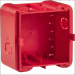 BERKER 18720010 BEHUIZING 1V INBOUW VLAK ROOD