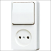 JUNG 646AWW COMBINATIE WISSEL AP600 ZONDER