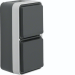 HAGER WNC176 WCD 2V VERT. MET BEHUIZING W