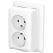 ABB BUSCH 202 APBJ524503 WCD KV DUBBEL plus PLAAT OPB BAP