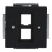 ABB BuschJaeger Future Linear Centraalplaat RJ45 256102885 Zwart mat