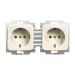 ABB BuschJaeger Standaard SI Wandcontactdoos 202 EUC21250 Crème