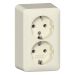 Gira Opbouw Wandcontactdoos 478012 Crème
