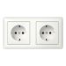 Gira Standaard 55 Wandcontactdoos 482103 Alpinwit glanzend