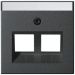 Gira Systeem 55 Centraalplaat RJ45 264028 Antraciet