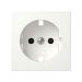 Gira Systeem 55 Centraalplaat stopcontact 492127 Alpinwit mat