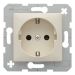 Hager Berker S.1 Wandcontactdoos 6147438982 Crème glanzend