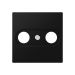 Jung A Range Centraalplaat coax A561BFPLTVSWM Grafietzwart mat