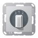 Jung A Range Driestandenschakelaar A1504.20NAL Aluminium