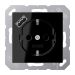 Jung A Range Wandcontactdoos A152018ASW Zwart