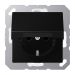 Jung A Range Wandcontactdoos A1520NBFKLSWM Grafietzwart mat