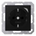 Jung A Range Wandcontactdoos BTA1521SESWM Zwart mat