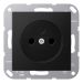 Jung A Range Wandcontactdoos A1510NSWM Zwart mat