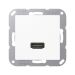 Jung AS Range HDMI wandcontactdoos MAA1112WW Alpinwit