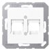 Jung AS500 Centraalplaat RJ45 A5692NITTWW Sneeuwwit mat