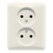 Jung CD Range Wandcontactdoos 5010U Crème