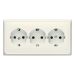 Jung CD Range Wandcontactdoos CD523 Crème