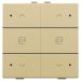 Niko Home Control Bedieningstoets 22151036 Goud