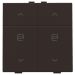 Niko Home Control Bedieningstoets 12451036 Donkerbruin