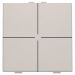 Niko Home Control Bedieningstoets 10251004 Lichtgrijs