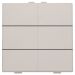 Niko Home Control Bedieningstoets 10251006 Lichtgrijs