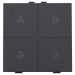 Niko Home Control Bedieningstoets 12252054 Antraciet