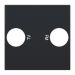 Niko Intense Centraalplaat coax 16169702 Zwart mat