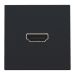 Niko Intense Centraalplaat HDMI 16169417 Zwart mat