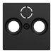 Schneider Electric Merten M Centraalplaat satelliet MEG41230403 Zwart mat