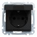 Schneider Electric Merten M Wandcontactdoos MEG23110403 Zwart mat