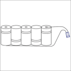 BLESSING BATT 2plus3CGT1 1.5 C BATTERIJ SET 6V 1.5AH BLOK