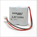 ECOLIGHT ELAC02.42.0045 ACCU 2.4V 4.5AH PACK D 3UUR
