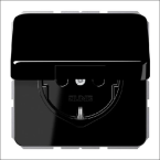 JUNG CD 1520 NBFKL SW WCD RA 1V KLAPD IP44 ZWART