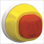 SCHNEIDER ZB5AS84W3B VERL.NOODSTOP 24VACDC ROODWIT