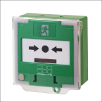 MAASLAND 330PGL ALARMDRUKKNOP PRO GROEN LED