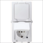 KOPP 136902009 WCD 2V RA DEKS IP44 VERT WT