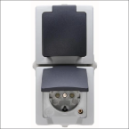 KOPP 136956008 WCD 2V RA DEKS IP44 VERT GS