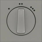 KOPP 375447000 AFDEK 3ST SCHAKELAAR STAAL