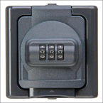 KOPP 109815008 WCD 1V RA IP44 CIJFERSLOT ANT