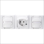 KOPP 131302006 WCD 3V RA DKS BEDR HOR IP44 WT