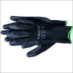 HAUPA 12030011 PUTEXTILEGLOVE BLACK SIZE 11