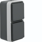 HAGER WNC176 WCD 2V VERT. MET BEHUIZING W
