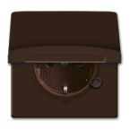 ABB BuschJaeger AllWeather IP44 Wandcontactdoos 20 EUGK31101 Bruin