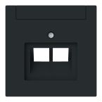 ABB BuschJaeger Art Linear Centraalplaat IAEUAE 18030245M Zwart mat