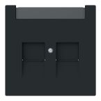 ABB BuschJaeger Art linear Centraalplaat RJ45 180045M Zwart mat