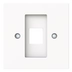 ABB BuschJaeger Art linear Centraalplaat RJ45 256144M Verkeerswit mat